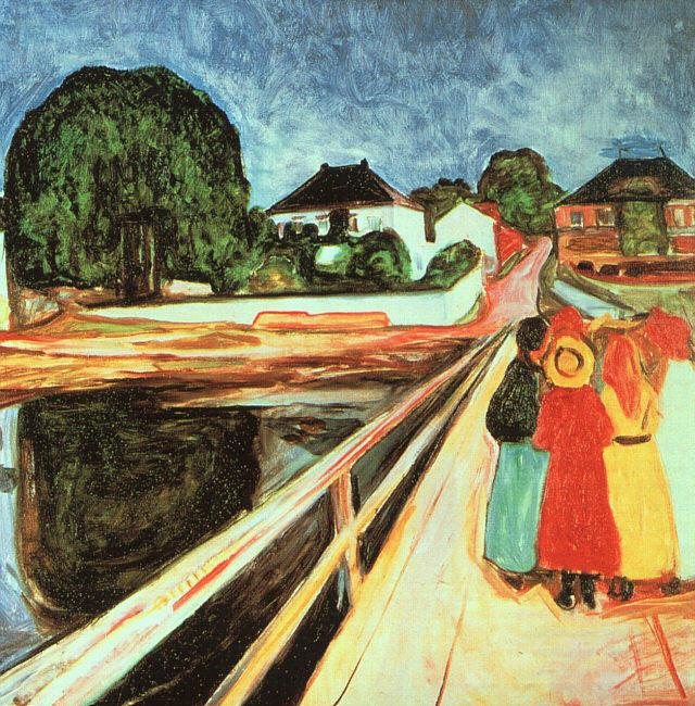 Edvard Munch At the bridge